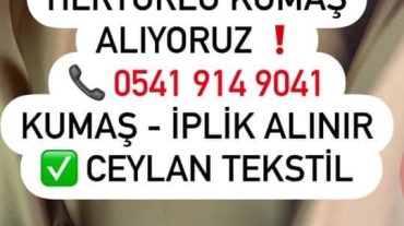 Kumaş alınır satılır top kumaş alanlar stok kumaş alanlar